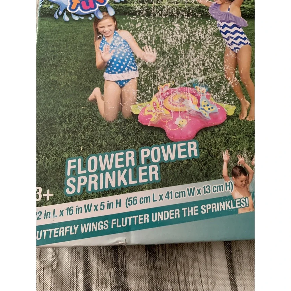 Flower Power Butterfly Yard‎ Sprinkler Summer Summertime Water Fun